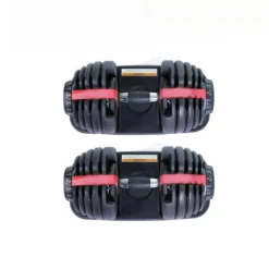 Equipo De Fitness -Equipo De Fitness 2 mancuernas ajustables power 25 24 kg par con base de almacenamiento 1