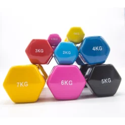 2 Mancuernas De Vinilo Gimnasia Adulto Azul -Equipo De Fitness 2 mancuernas de vinilo gimnasia adulto azul 3