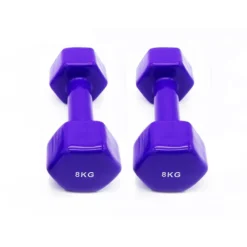 2 Mancuernas De Vinilo Gimnasia Adulto Azul -Equipo De Fitness 2 mancuernas de vinilo gimnasia adulto azul 5