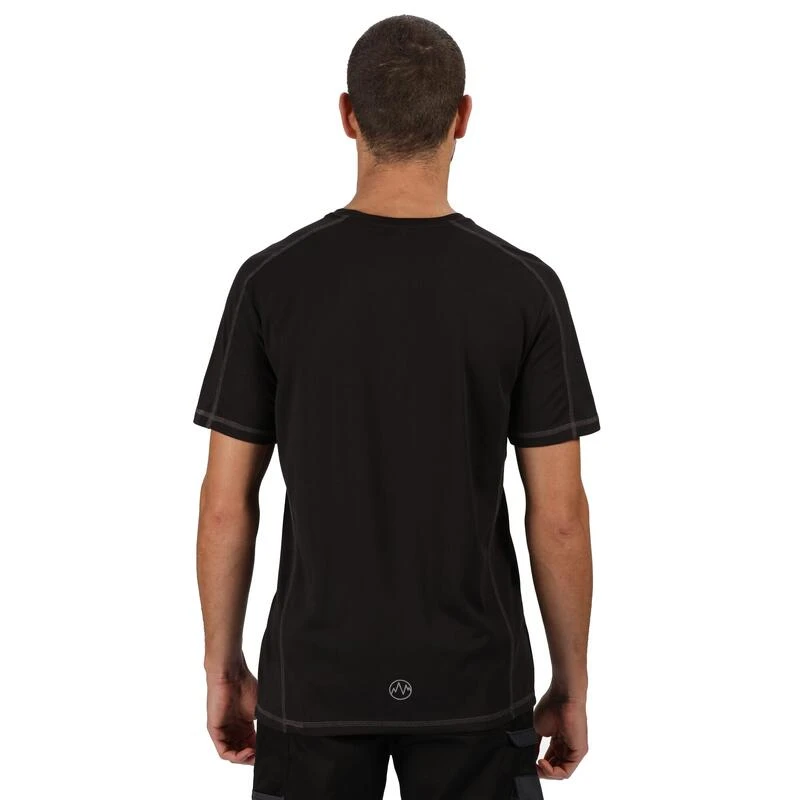 Regatta Activewear Camiseta Manga Corta Modelo Beijing Hombre Caballero Blanco/Negro 2 Regatta Activewear Camiseta Manga Corta Modelo Beijing Hombre Caballero Blanco/Negro - Imagen 2