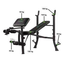 BANCO DE PESAS WB40 COMPACT WIDTH WEIGHT BENCH TUNTURI -Equipo De Fitness banco de pesas wb40 compact width weight bench tunturi 3