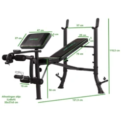 BANCO DE PESAS WB40 COMPACT WIDTH WEIGHT BENCH TUNTURI -Equipo De Fitness banco de pesas wb40 compact width weight bench tunturi 4