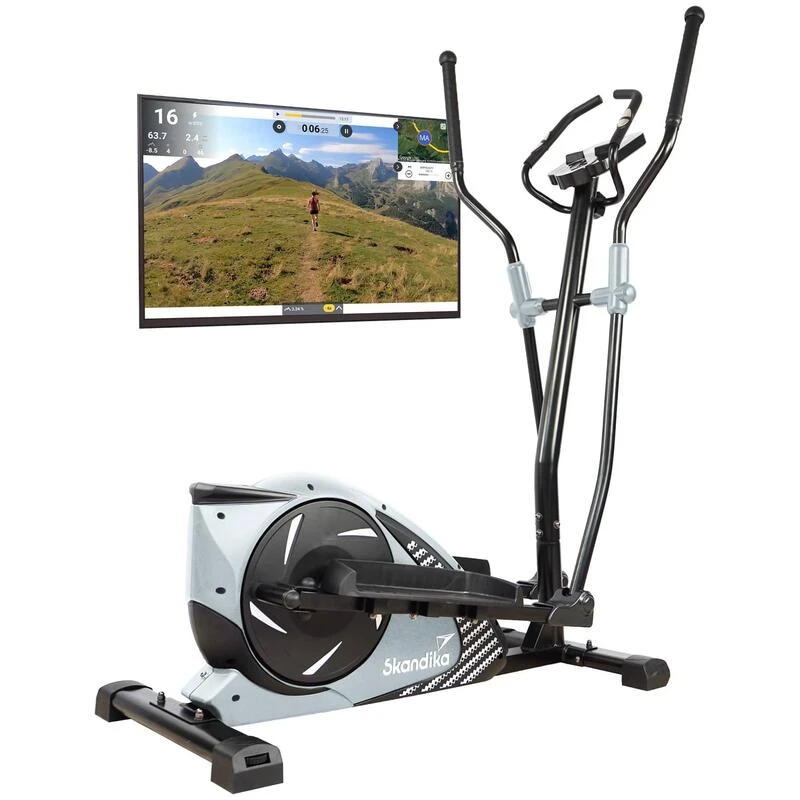 Bicicleta Elíptica - Eleganse - Fitness - Bluetooth - Pulsómetro - Gris 1 Bicicleta Elíptica - Eleganse - Fitness - Bluetooth - Pulsómetro - Gris