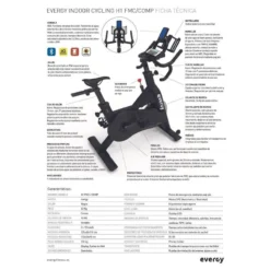 BICICLETA ESTÁTICA SPINING INDOOR H1 -Equipo De Fitness bicicleta estatica spining indoor h1 3