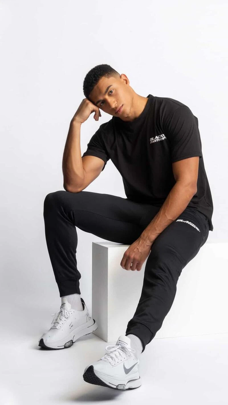 Black Panther Pantalones De Deporte Fitness Slim Fit - Hombre - Negro 5 Black Panther Pantalones De Deporte Fitness Slim Fit - Hombre - Negro - Imagen 5