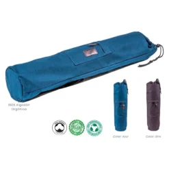 Bolsa Porta Esterilla Yoga Jeans Gris Algodón Orgánico -Equipo De Fitness bolsa porta esterilla yoga jeans gris algodon organico 2