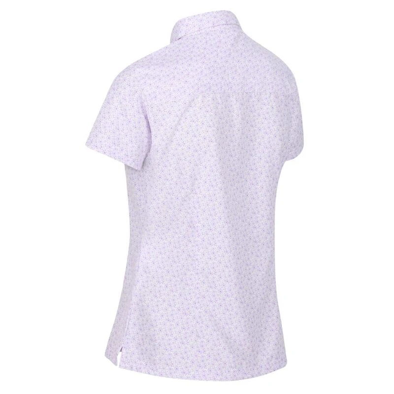 Regatta Camisa Mindano VI Margarita De Manga Corta Para Mujer Lila Pastel 4 Regatta Camisa Mindano VI Margarita De Manga Corta Para Mujer Lila Pastel - Imagen 4
