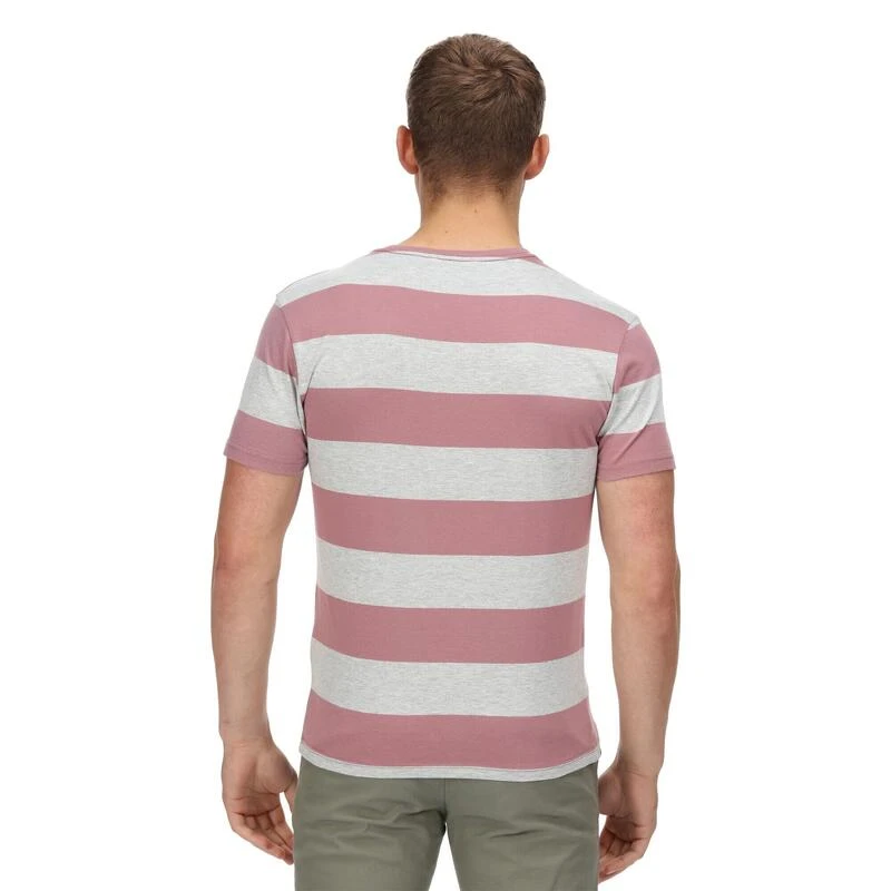 Regatta Camiseta Brayden De Rayas Para Hombre Malva 2 Regatta Camiseta Brayden De Rayas Para Hombre Malva - Imagen 2