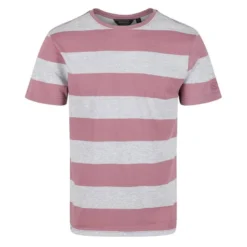 Regatta Camiseta Brayden De Rayas Para Hombre Malva