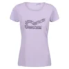 Regatta Camiseta Breezed II Mariposas Para Mujer Lila Pastel