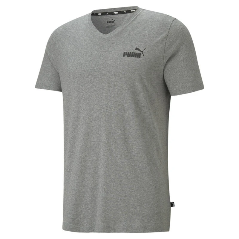 Camiseta Con Cuello En V Essentials Hombre PUMA Negro 6 Camiseta Con Cuello En V Essentials Hombre PUMA Negro - Imagen 6