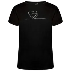 Dare 2b Camiseta Crystallize Corazón Para Mujer Negro