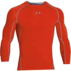 Under Armour Camiseta De Compresión LS - Naranja - Adultos - 3XL