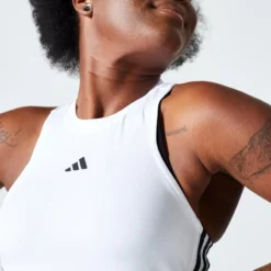 CAMISETA DE TIRANTES DE FITNESS CARDIO ADIDAS MUJER BLANCO -Equipo De Fitness camiseta de tirantes de fitness cardio adidas mujer blanco 3