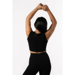 Camiseta De Tirantes Entallada 'Body' - Fitness - Mujer - Negro -Equipo De Fitness camiseta de tirantes entallada body fitness mujer negro 3