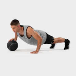 Camiseta De Tirantes Track Grey -Equipo De Fitness camiseta de tirantes track grey 3