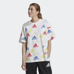 ADIDAS Camiseta Essentials Multi-Colored Logo Boyfriend -Equipo De Fitness camiseta essentials multi colored logo boyfriend 5