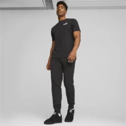 Camiseta Essentials Small Logo Hombre PUMA Negro -Equipo De Fitness camiseta essentials small logo hombre puma negro 4