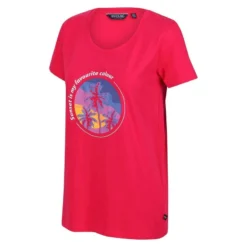 Regatta Camiseta Filandra VI Árbol Para Mujer Rosa Fusión -Equipo De Fitness camiseta filandra vi arbol para mujer rosa fusion 3