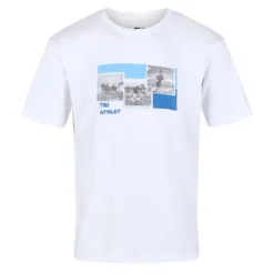 Regatta Camiseta Fingal Slogan Triatlón Para Hombre Blanco