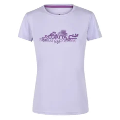 Regatta Camiseta Fingal V Diseño Impreso Para Mujer Floración Lila