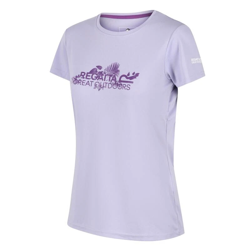 Regatta Camiseta Fingal V Diseño Impreso Para Mujer Floración Lila 4 Regatta Camiseta Fingal V Diseño Impreso Para Mujer Floración Lila - Imagen 4