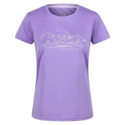 Regatta Camiseta Fingal VI Montaña Para Mujer Amatista Clara