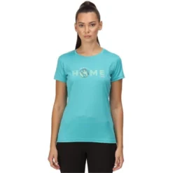 Regatta Camiseta Fingal VI Tierra Para Mujer Turquesa -Equipo De Fitness camiseta fingal vi tierra para mujer turquesa 3