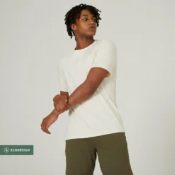 Camiseta Fitness 500 Hombre No Dye Regular -Equipo De Fitness camiseta fitness 500 hombre no dye regular 2