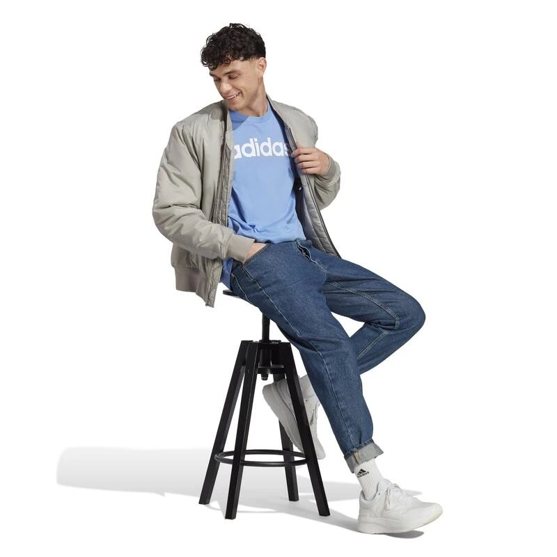 Camiseta Fitness Adidas Hombre Azul 5 Camiseta Fitness Adidas Hombre Azul - Imagen 5