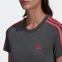 Camiseta Fitness Manga Corta Mujer Adidas Essentials Gris Y Rosa 7 Camiseta Fitness Manga Corta Mujer Adidas Essentials Gris Y Rosa -Equipo De Fitness camiseta fitness manga corta mujer adidas essentials gris y rosa 2