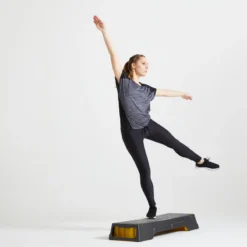 Camiseta Fitness Manga Corta Mujer Domyos 120 Negro -Equipo De Fitness camiseta fitness manga corta mujer domyos 120 negro 2