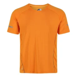 Regatta Camiseta Highton Pro Logotipo Para Hombre Rojo Fuego -Equipo De Fitness camiseta highton pro logotipo para hombre naranja llama
