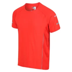 Regatta Camiseta Highton Pro Logotipo Para Hombre Rojo Fuego -Equipo De Fitness camiseta highton pro logotipo para hombre rojo fuego 3