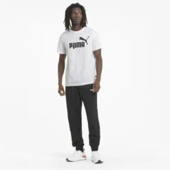 Camiseta Hombre PUMA Essentials Logo Blanco 8 Camiseta Hombre PUMA Essentials Logo Blanco -Equipo De Fitness camiseta hombre puma essentials logo blanco 3