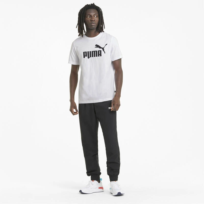 Camiseta Hombre PUMA Essentials Logo Blanco 4 Camiseta Hombre PUMA Essentials Logo Blanco - Imagen 4
