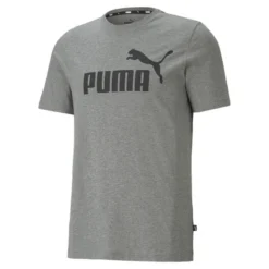 Camiseta Hombre PUMA Essentials Logo Gris
