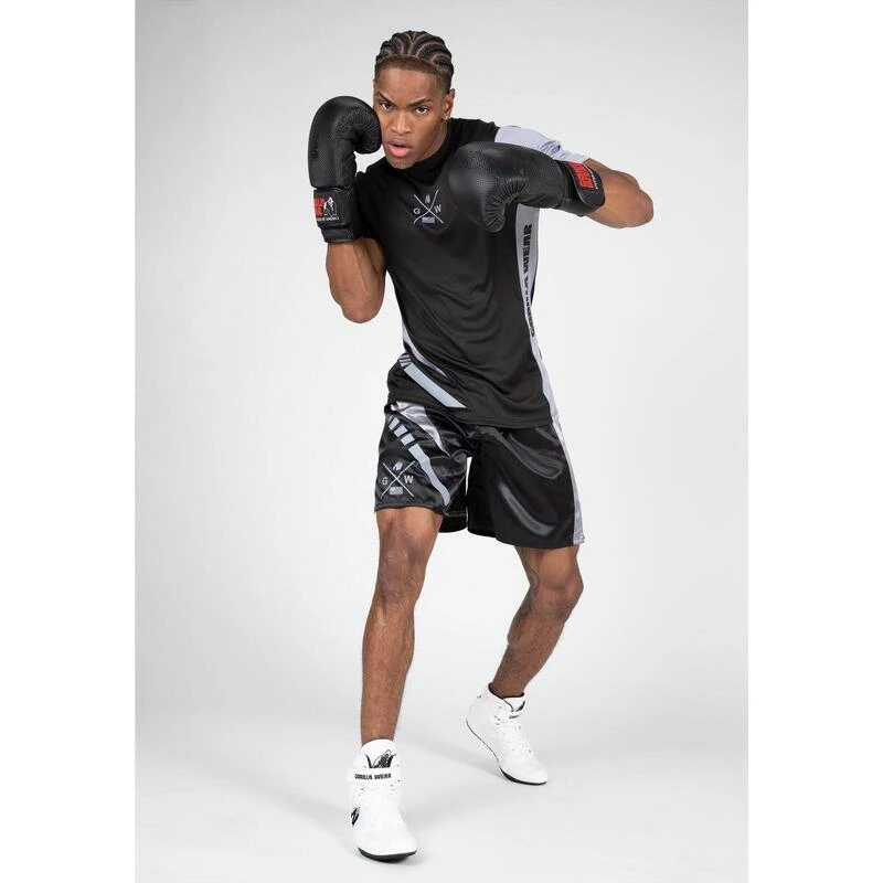 Gorilla Wear Camiseta Hornell Negra - Gris 3 Gorilla Wear Camiseta Hornell Negra - Gris - Imagen 3