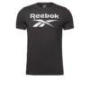 Camiseta Manga Corta Algodón Hombre Reebok Identity Big Logo Negro