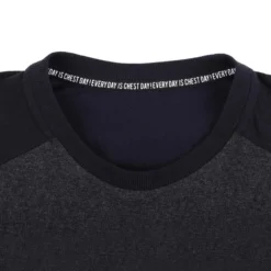 Camiseta Manga Corta Hombre Musculación Domyos Chest Day Negra -Equipo De Fitness camiseta manga corta hombre musculacion domyos chest day negra 3