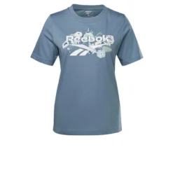 Camiseta Manga Corta Mujer Reebok Identity Floral Azul