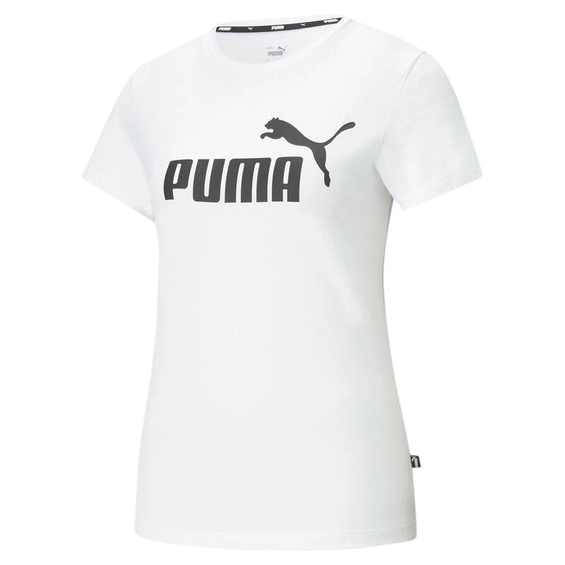 Camiseta Mujer PUMA Essentials Logo Gris 6 Camiseta Mujer PUMA Essentials Logo Gris - Imagen 6