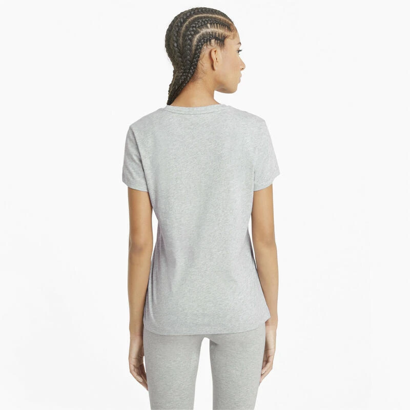 Camiseta Mujer PUMA Essentials Logo Gris 3 Camiseta Mujer PUMA Essentials Logo Gris - Imagen 3