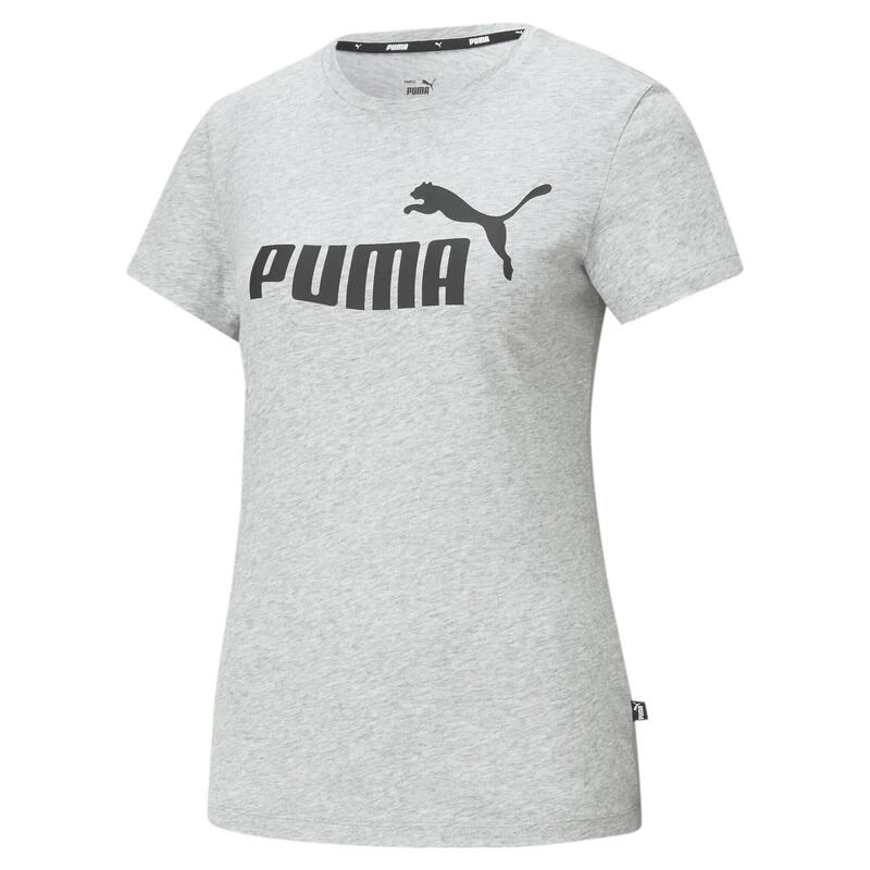 Camiseta Mujer PUMA Essentials Logo Gris 1 Camiseta Mujer PUMA Essentials Logo Gris