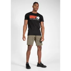 Camiseta Musculación Manga Corta Algodón Hombre GORILLA WEAR Classic Negro -Equipo De Fitness camiseta musculacion manga corta algodon hombre gorilla wear classic negro 2