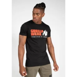 Camiseta Musculación Manga Corta Algodón Hombre GORILLA WEAR Classic Negro -Equipo De Fitness camiseta musculacion manga corta algodon hombre gorilla wear classic negro 3