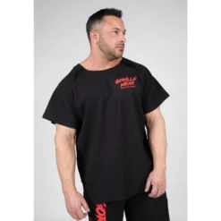 Camiseta Musculación Manga Corta Hombre GORILLA WEAR Agustine Old School Marrón 11 Camiseta Musculación Manga Corta Hombre GORILLA WEAR Agustine Old School Marrón -Equipo De Fitness camiseta musculacion manga corta hombre gorilla wear agustine old school negro