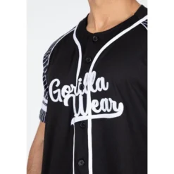Camiseta Musculación Manga Corta Hombre GORILLA WEAR Béisbol 82 Negro -Equipo De Fitness camiseta musculacion manga corta hombre gorilla wear beisbol 82 negro 3