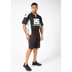 Camiseta Musculación Manga Corta Hombre GORILLA WEAR Brandon Curry 2.0 Azul -Equipo De Fitness camiseta musculacion manga corta hombre gorilla wear brandon curry 20 azul 2