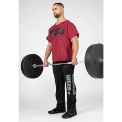 Camiseta Musculación Manga Corta Hombre GORILLA WEAR Classic Work Out Rojo -Equipo De Fitness camiseta musculacion manga corta hombre gorilla wear classic work out rojo 2